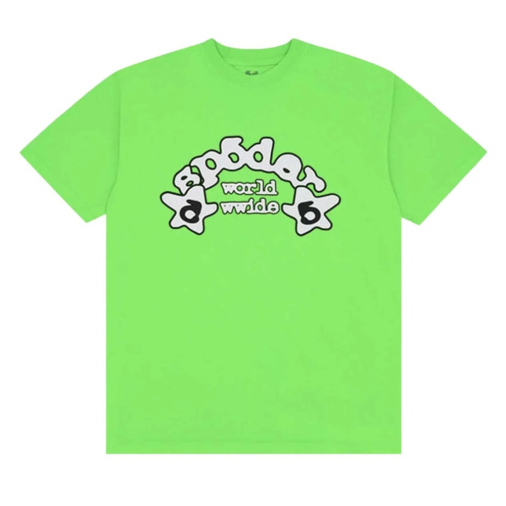 Sp5der Worldwide Tee 'Slime Green'